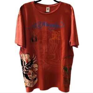Ed Hardy Shortsleeve Graphic Crewneck Tee. Men's Size: 2XL.